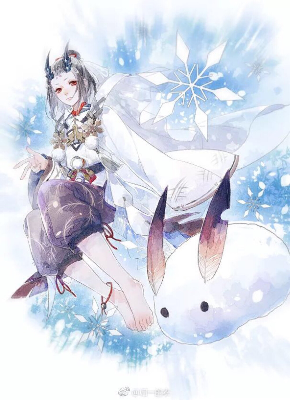 阴阳师雪童子，神秘的冬日守护者-第2张图片